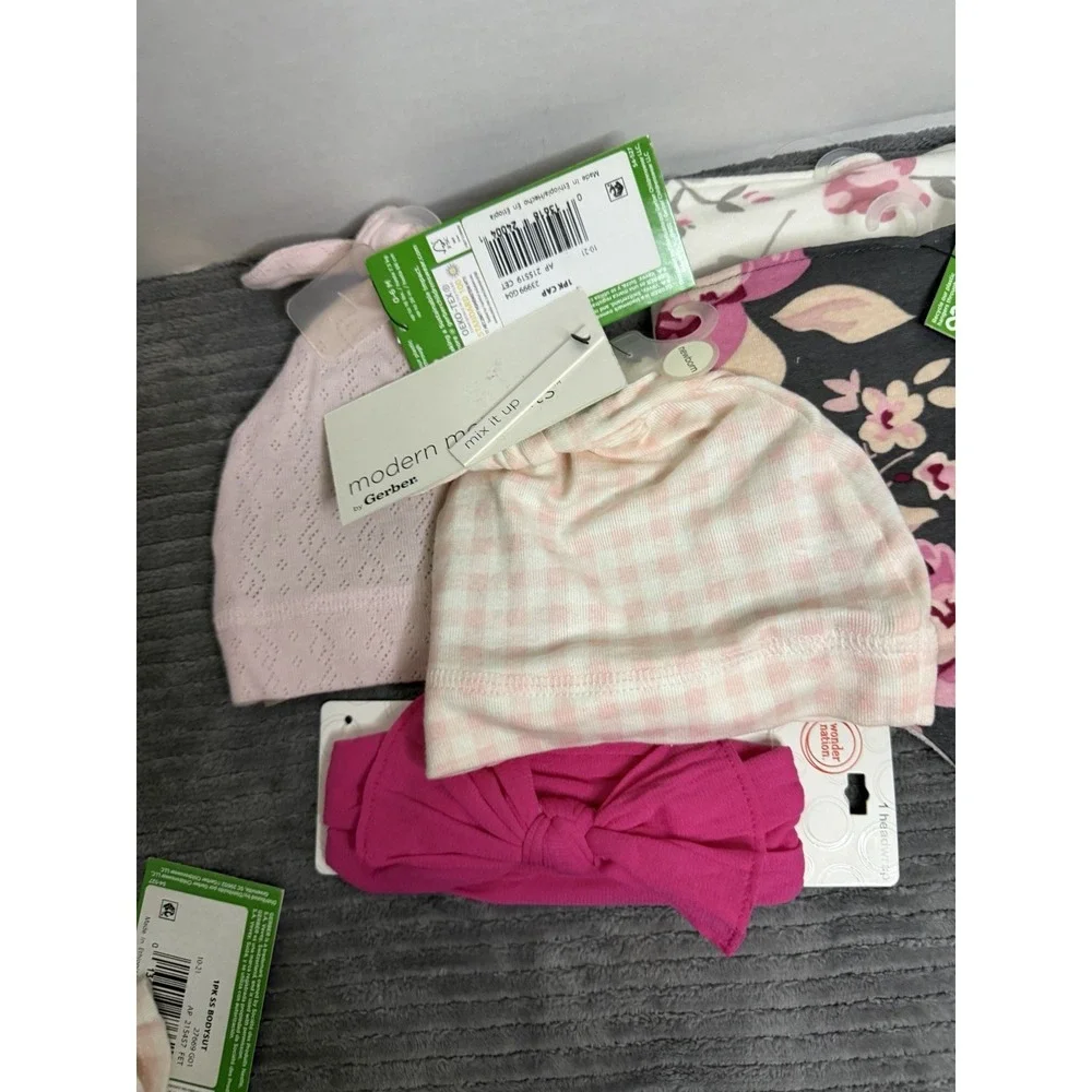 Lot Of Modern Moments by Gerber 6/9 Months Baby Girl Clothes